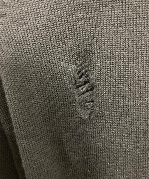 uniform experiment（ユニフォームエクスペリメント）uniform experiment (ユニフォームエクスペリメント) DAMAGED CREW NECK KNIT ブラック サイズ:2の古着・服飾アイテム