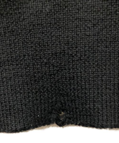 uniform experiment（ユニフォームエクスペリメント）uniform experiment (ユニフォームエクスペリメント) DAMAGED CREW NECK KNIT ブラック サイズ:2の古着・服飾アイテム