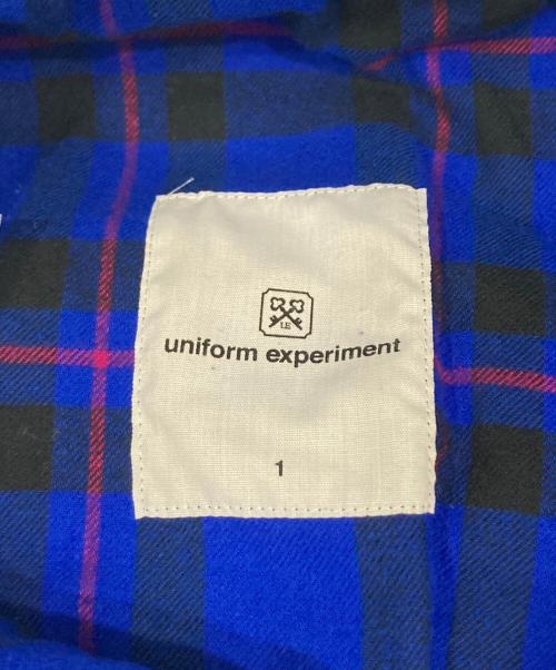 uniform experiment（ユニフォームエクスペリメント）uniform experiment (ユニフォームエクスペリメント) チェック柄フランネルイージーパンツ ブルー サイズ:1の古着・服飾アイテム