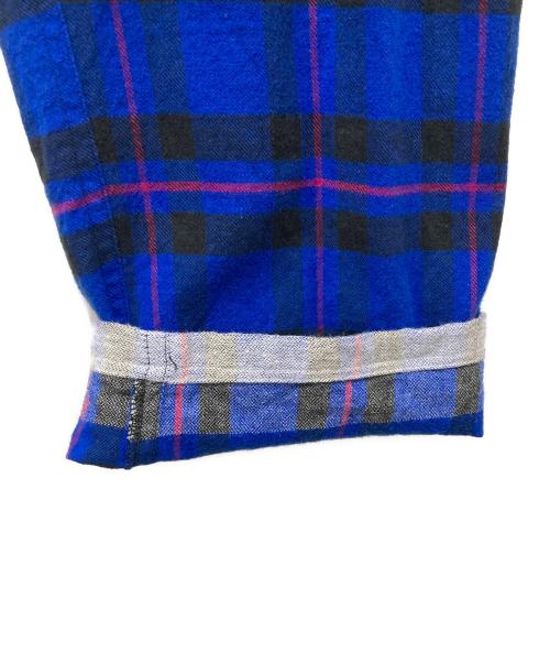 uniform experiment（ユニフォームエクスペリメント）uniform experiment (ユニフォームエクスペリメント) チェック柄フランネルイージーパンツ ブルー サイズ:1の古着・服飾アイテム