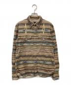 NUMBER (N)INEナンバーナイン）の古着「オルテガ刺繍シャツ」｜ベージュ