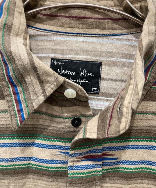 NUMBER (N)INE（ナンバーナイン）NUMBER (N)INE (ナンバーナイン) オルテガ刺繍シャツ ベージュ サイズ:2の古着・服飾アイテム