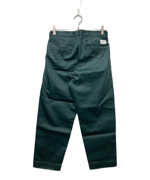 WTAPS（ダブルタップス）WTAPS (ダブルタップス) TUCK TROUSERS COTTON TWILL グリーン サイズ:01の古着・服飾アイテム