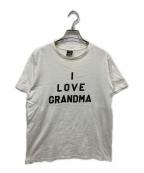 NUMBER (N)INEナンバーナイン）の古着「ILOVE GRANDMA T」｜ホワイト
