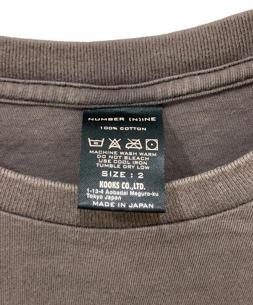 NUMBER (N)INE（ナンバーナイン）NUMBER (N)INE (ナンバーナイン) エンブレムTシャツ ブラウン サイズ:2の古着・服飾アイテム