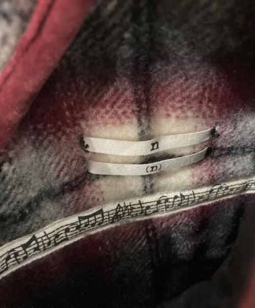 n(n) by NUMBER (N)INE（エヌエヌバイナンバーナイン）n(n) by NUMBER (N)INE (エヌエヌバイナンバーナイン) リバーシブルチェックジャケット レッド サイズ:2の古着・服飾アイテム