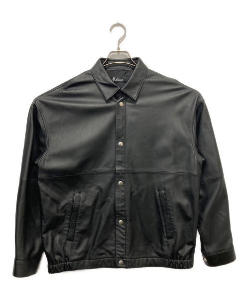 edition（エディション）edition (エディション) ラムレザージャケット ブラック サイズ:Sの古着・服飾アイテム