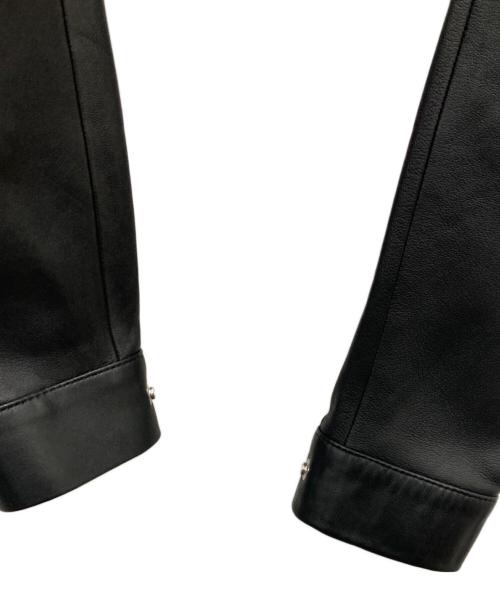 edition（エディション）edition (エディション) ラムレザージャケット ブラック サイズ:Sの古着・服飾アイテム