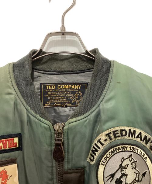 TED COMPANY（テッドカンパニー）TED COMPANY (テッドカンパニー) MA-1ジャケット カーキ サイズ:42の古着・服飾アイテム
