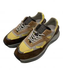 D.A.T.E.（デイト）の古着「ローカットスニーカー」｜ブラウン×イエロー