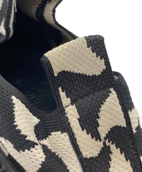 BOTTEGA VENETA（ボッテガベネタ）BOTTEGA VENETA (ボッテガベネタ) RIPPLE KNIT JACQUARD ANEAKERS ホワイト×ブラック サイズ:41の古着・服飾アイテム