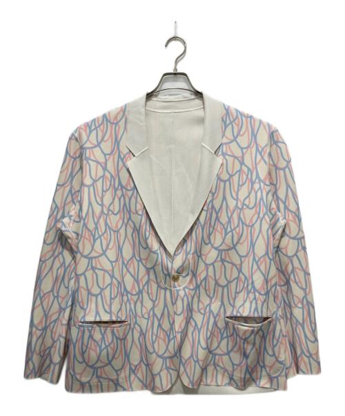 NOBNAGA（ノブナガ）NOBNAGA (ノブナガ) テーラードジャケット ホワイト サイズ:Mの古着・服飾アイテム