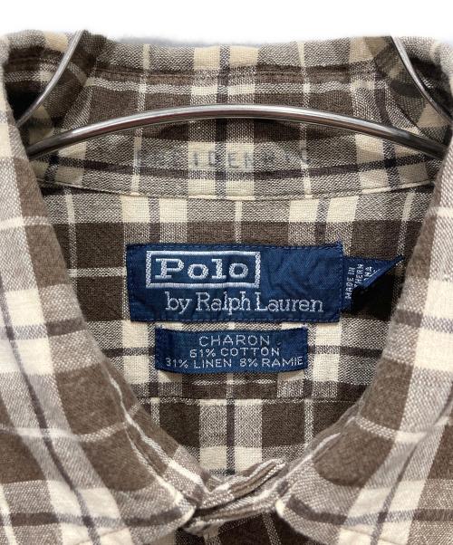 POLO RALPH LAUREN（ポロ・ラルフローレン）POLO RALPH LAUREN (ポロ・ラルフローレン) 半袖シャツ ブラウン サイズ:Mの古着・服飾アイテム