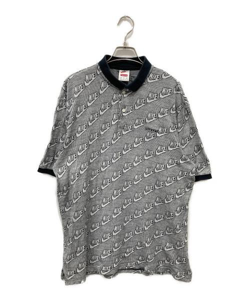SUPREME（シュプリーム）SUPREME (シュプリーム) NIKE (ナイキ) jacquard polo グレー×ブラック サイズ:Mの古着・服飾アイテム