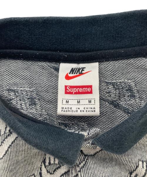 SUPREME（シュプリーム）SUPREME (シュプリーム) NIKE (ナイキ) jacquard polo グレー×ブラック サイズ:Mの古着・服飾アイテム