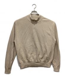 crepuscule（クレプスキュール）の古着「Light Moss Stitch Half-Zip」｜ベージュ