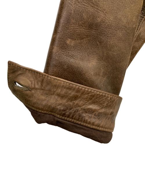 GAP BLUE JEANS（ギャップブルージーンズ）GAP BLUE JEANS (ギャップブルージーンズ) 3rdレザートラッカージャケット ブラウン サイズ:Sの古着・服飾アイテム