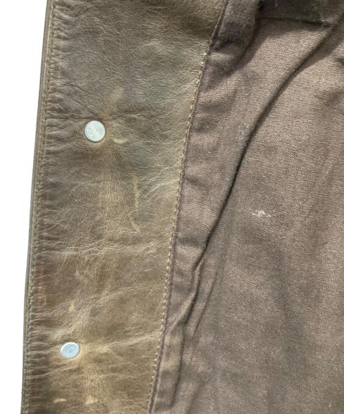 GAP BLUE JEANS（ギャップブルージーンズ）GAP BLUE JEANS (ギャップブルージーンズ) 3rdレザートラッカージャケット ブラウン サイズ:Sの古着・服飾アイテム