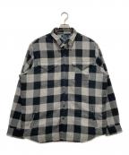 POLO RALPH LAURENポロ・ラルフローレン）の古着「裏ボアシャツジャケット」｜ブラック×グレー