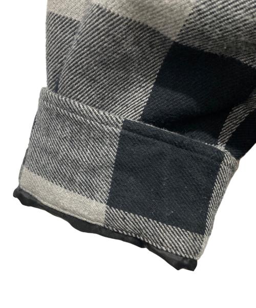 POLO RALPH LAUREN（ポロ・ラルフローレン）POLO RALPH LAUREN (ポロ・ラルフローレン) 裏ボアシャツジャケット ブラック×グレー サイズ:XLの古着・服飾アイテム