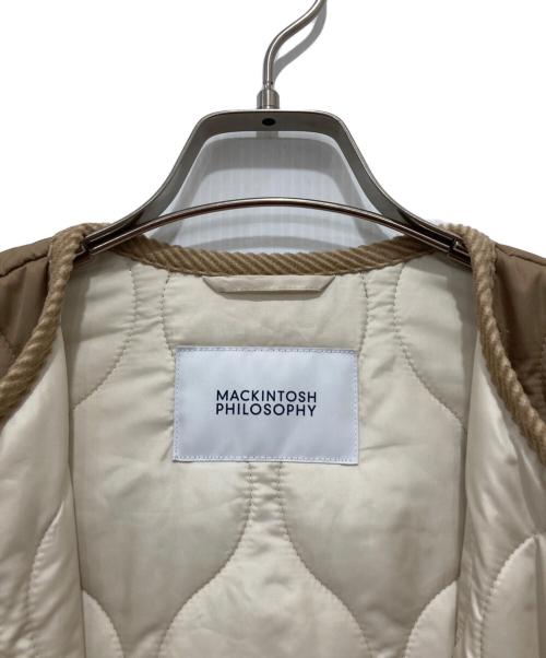 MACKINTOSH PHILOSOPHY（マッキントッシュ フィロソフィー）MACKINTOSH PHILOSOPHY (マッキントッシュ フィロソフィー) キルティングコート ベージュ サイズ:36の古着・服飾アイテム