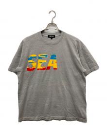 WIND AND SEA×VIOLA&ROSES（ウィンダンシー×ビオラ＆ローゼス）の古着「Tシャツ」｜グレー