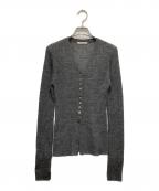 Plageプラージュ）の古着「RIB BUTTON カーディガン」｜グレー
