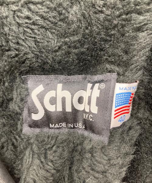 Schott（ショット）Schott (ショット) レザージャケット ブラック サイズ:40の古着・服飾アイテム