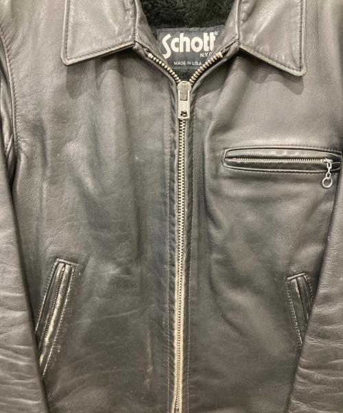 Schott（ショット）Schott (ショット) レザージャケット ブラック サイズ:40の古着・服飾アイテム