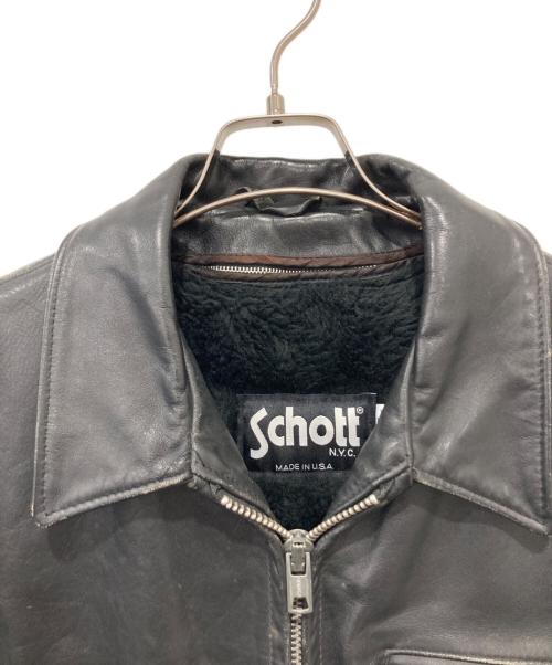 Schott（ショット）Schott (ショット) レザージャケット ブラック サイズ:40の古着・服飾アイテム