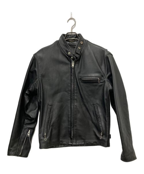 Schott（ショット）Schott (ショット) レザージャケット ブラック サイズ:38の古着・服飾アイテム