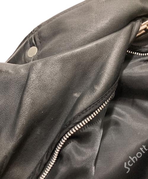 Schott（ショット）Schott (ショット) レザージャケット ブラック サイズ:38の古着・服飾アイテム