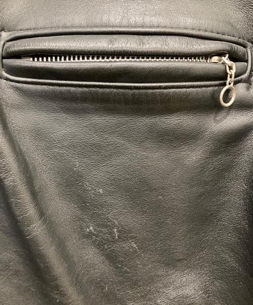 Schott（ショット）Schott (ショット) レザージャケット ブラック サイズ:38の古着・服飾アイテム