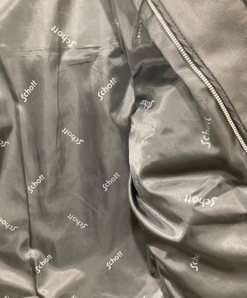 Schott（ショット）Schott (ショット) レザージャケット ブラック サイズ:38の古着・服飾アイテム