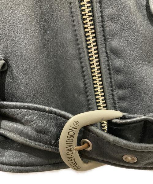 HARLEY-DAVIDSON（ハーレーダビッドソン）HARLEY-DAVIDSON (ハーレーダビッドソン) ダブルライダースジャケット ブラック サイズ:XLの古着・服飾アイテム