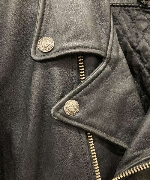 HARLEY-DAVIDSON（ハーレーダビッドソン）HARLEY-DAVIDSON (ハーレーダビッドソン) ダブルライダースジャケット ブラック サイズ:XLの古着・服飾アイテム