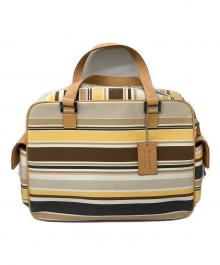 BURBERRY BLUE LABEL（バーバリー ブルー レーベル）の古着「ストライプ柄バッグ」｜マルチカラー