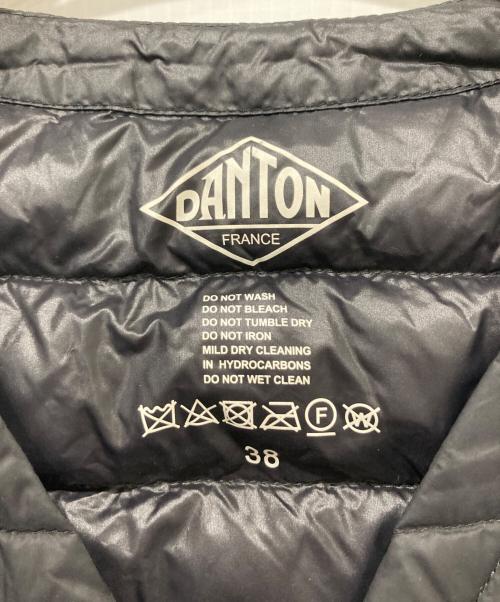 DANTON（ダントン）DANTON (ダントン) INNNER DOWN VEST ブラック サイズ:38の古着・服飾アイテム