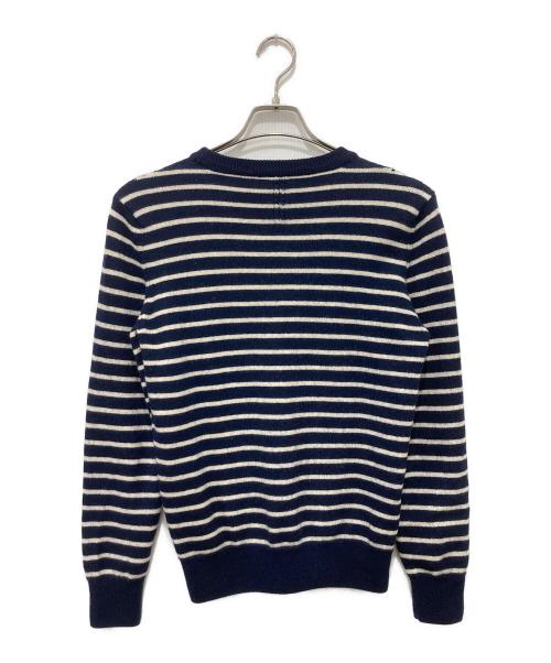 Saint Laurent Paris（サンローランパリ）Saint Laurent Paris (サンローランパリ) ボーダーニット ネイビー サイズ:Mの古着・服飾アイテム