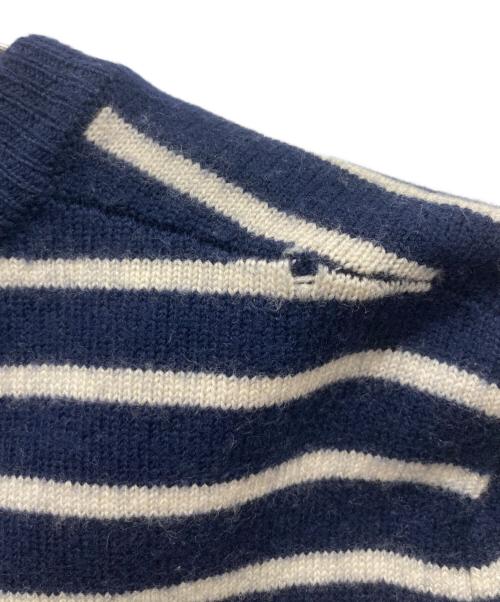 Saint Laurent Paris（サンローランパリ）Saint Laurent Paris (サンローランパリ) ボーダーニット ネイビー サイズ:Mの古着・服飾アイテム