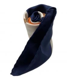 Christian Dior（クリスチャン ディオール）の古着「スカーフ」｜ネイビー×オレンジ