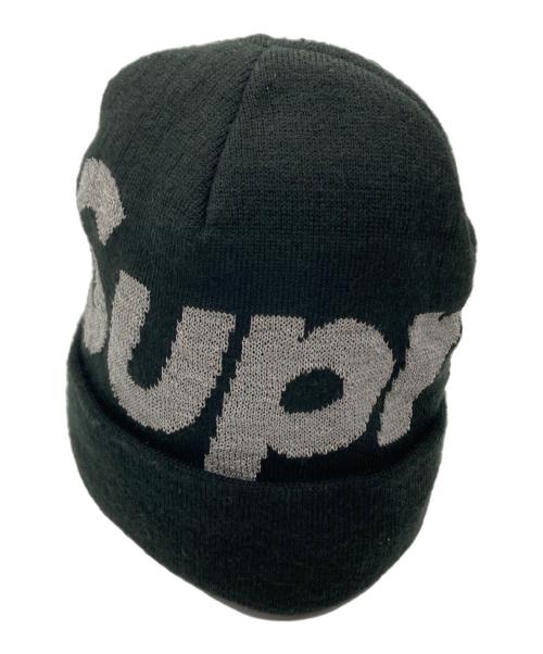 SUPREME（シュプリーム）SUPREME (シュプリーム) ニット帽 ブラックの古着・服飾アイテム