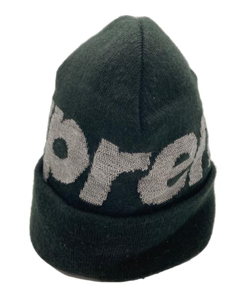 SUPREME（シュプリーム）SUPREME (シュプリーム) ニット帽 ブラックの古着・服飾アイテム