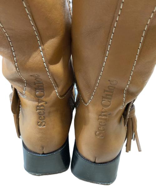 SEE BY CHLOE（シーバイクロエ）SEE BY CHLOE (シーバイクロエ) ロングブーツ ブラウン サイズ:38 1/2の古着・服飾アイテム