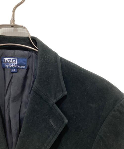 POLO RALPH LAUREN（ポロ・ラルフローレン）POLO RALPH LAUREN (ポロ・ラルフローレン) モールスキンテーラードジャケット ブラック サイズ:LLの古着・服飾アイテム