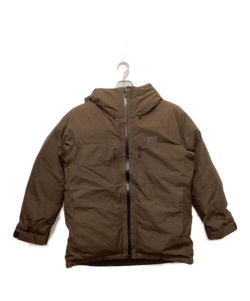HELLY HANSEN（ヘリーハンセン）HELLY HANSEN (ヘリーハンセン) スリックダウンジャケット ブラウン サイズ:Mの古着・服飾アイテム