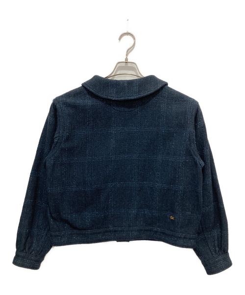 45R（フォーティファイブ・アール）45R (フォーティファイブ・アール) 45Rコットンツイードのアニーブルゾン ネイビー サイズ:2の古着・服飾アイテム