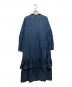 45Rフォーティファイブ・アール）の古着「45プチデニムのティアードフリルドレス」｜インディゴ