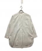 45Rフォーティファイブ・アール）の古着「インドカディオックスの908スタンドグランパプルシャツ」｜ホワイト