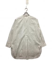 45R（フォーティファイブ・アール）の古着「インドカディオックスの908スタンドグランパプルシャツ」｜ホワイト